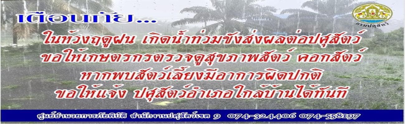 เฝ้าระวังอุทกภัยในพื้นที่ภาคใต้
