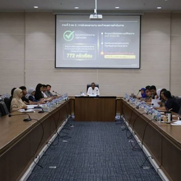 กลั่นกรองโครงการภายใต้กิจกรรมตำบลมั่นคง มั่งคั่ง ยั่งยืน ในจังหวัดชายแดนภาคใต้ จังหวัดนราธิวาส