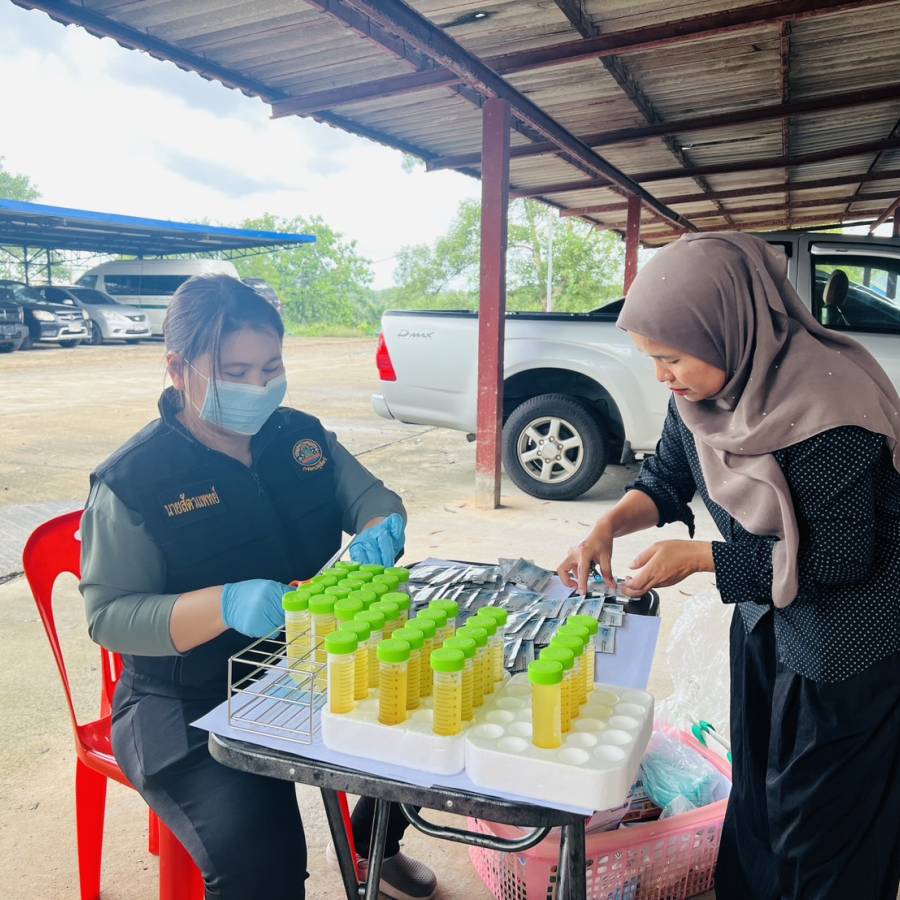 สนง.ปศข. 9 สุ่มตรวจสารเร่งเนื้อแดงในฟาร์มสุกร กิจกรรมแก้ไขปัญหาการใช้สารเร่งเนื้อแดงและโครงการห้องปฏิบัติการเคลื่อนที่ ในพื้นที่อ.ควนกาหลง และอ.มะนัง จ.สตูล